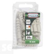 Tacos PVC 8 mm. (20u.)