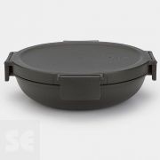 Táper Redondo Hermético Dark Grey 1 l