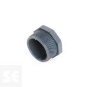 Tapón de PVC gris rosca macho-hembra
