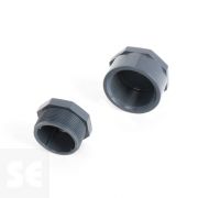 Tapón de PVC gris rosca macho-hembra