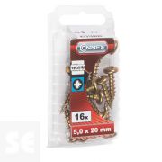 Tirafondos Galvanizado Cabeza Redonda 5,0x20mm. (16u.)