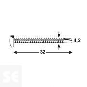 Tornillos Autoperforantes Vz Ph 7504n Ph 15481 4,2x32 mm (60u.)