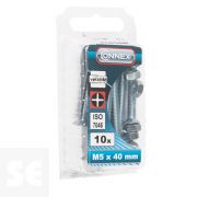 Tornillo Cabeza Avellanada + Tuerca M5x40mm. (10u.)