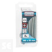 Tornillo Cabeza Avellanada + Tuerca M6x50mm. (4u.)