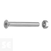 Tornillo Cabeza Avellanada + Tuerca M6x50mm. (4u.)