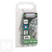 Tornillo Madera Cabeza Redonda Galvanizado 4x25mm. (20u.)