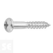 Tornillo Madera Cabeza Redonda Galvanizado 4x25mm. (20u.)