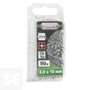 Tornillo para Madera Cabeza Redonda 2,5x10mm. (50u.)