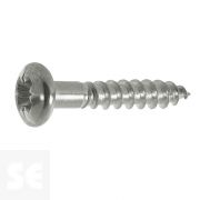 Tornillo Madera Cabeza Redonda 3,5x20mm. (30u.)