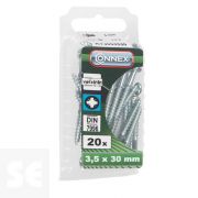 Tornillo Madera Cabera Redonda Galvanizado 3,5x30mm. (20u.)