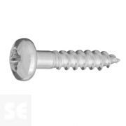 Tornillo Madera Cabeza Redonda Galvanizado 4x20mm. (20u.)