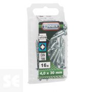 Tornillo Madera Cabeza Redonda Galvanizado 4x30mm. (16u.)