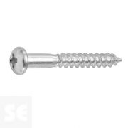 Tornillo Madera Cabeza Redonda Galvanizado 4x30mm. (16u.)