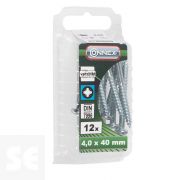 Tornillo Madera Cabeza Redonda Galvanizado 4x40mm. (12u.)