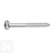 Tornillo Madera Cabeza Redonda Galvanizado 4x40mm. (12u.)