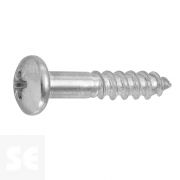 Tornillo Madera Cabeza Redonda Galvanizado 5x25mm. (12u.)