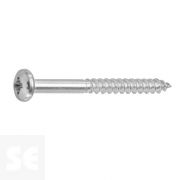 Tornillo Madera Cabeza Redonda Galvanizado 5x40mm. (8u.)