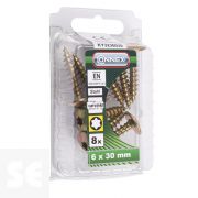 Tornillo de Fijación 6x30mm. Gvz T (8u.)