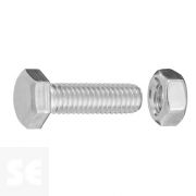 Tornillo 558 Cabeza Hexagonal con Tuerca Cincada Vz Ph 7086 M6x20