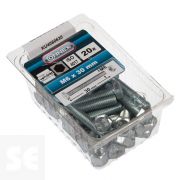 Tornillo Cabeza Hexagonal con Tuerca Cincada  Vz Ph 7087 M6x20 mm (20u.)