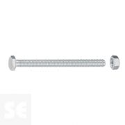 Tornillo Cabeza Hexagonal con Tuerca Cincada  Vz Ph 7097 M6x60 mm (20u.)