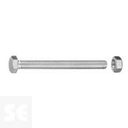 Tornillo Cabeza Hexagonal con Tuerca Cincada  Vz Ph 7111 M8x70 mm (10u.)