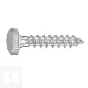 Tornillo Madera 571 Hexagonal Galvanizado 6x30mm. (8u.)