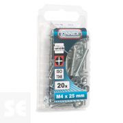 Tornillo Avellanada Gewindeschr M4x25 Vz Ph 965 M (20u.)