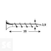 Tornillo Multiuso Negro 3,9,X3