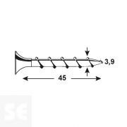 Tornillo Multiuso Negro 3,9,X2