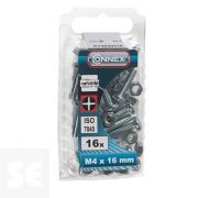 Tornillo Cabeza Redonda Ranura 4x16mm. (16u.)