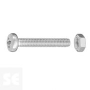 Tornillo Cabeza Redonda Ranura 4x25mm. (10u.)