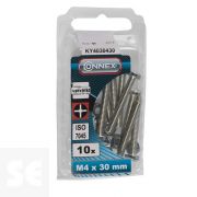 Tornillo Cabeza Redonda Ranura 4x30mm. (10u.)