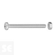 Tornillo Cabeza Redonda Ranura 4x40mm. (10u.)