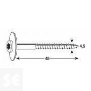 Tornillo Sellante Inox.4,5x5 (100