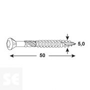 Tornillo P/Terrazas Inox Tx25
