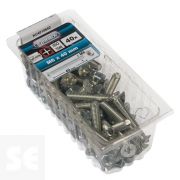 Tornillo Cabeza avellanada + Tuercas Cabeza Plana Fresada Cincada PH M6X40 mm (40u.)