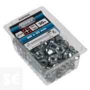 Tornillo Cabeza Redonda + Tuerca M6 x 20 mm (30u.)