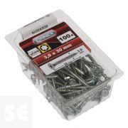 Tornillos Universales Cromados Tx3x30 mm (100u.)