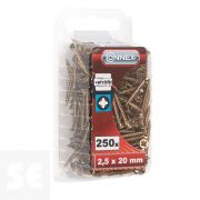 Tornillos Universal Galvanizado Pz 2,5x20 mm (250u.)