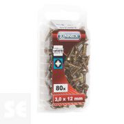 Tornillos Universal Galvanizado 3x12mm (80u.)