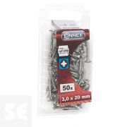 Tornillos Universal Galvanizado 3x20 mm (50u.)