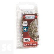 Tornillos Universal Galvanizado 3,5 x 20 mm (30u.)