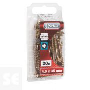 Tornillos Universal Galvanizado 4x35 mm (20u.)