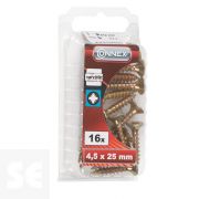 Tornillos Universal Galvanizado 4,5x25 mm (16u.)