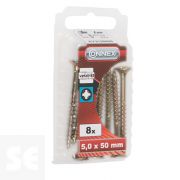 Tornillos Universal Galvanizado 5x50 mm (8u.)