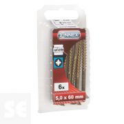 Tornillos Universal Galvanizado 5x60 mm (6u.)