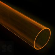 Tubo de Metacrilato transparente color fluorescente