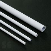 Tubo rígido de PVC blanco