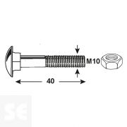 Tuercas Trc 603 Cincha Vz 603 M10x40